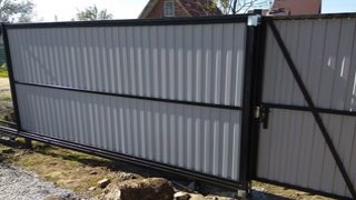 Купить сваи для ворот в Ржев. Заказать ворота на сваях под ключ от 21838 руб